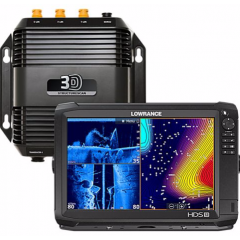 Lowrance HDS-12 Carbon Fishfinder GPS Chartplotter Combo StructureScan 3-D Transducer Module