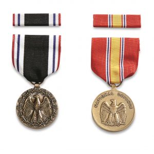 U.S. Military Surplus POW and National Defense Medals, 2 Pack, New