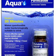 Potable Aqua Water Purification Germicidal Tablets – For Hiking, Camping, and Emergency Drinking Water
